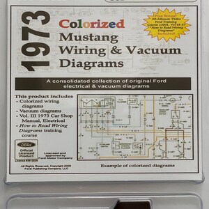 1973 Colorized Mustang Wiring Diagrams