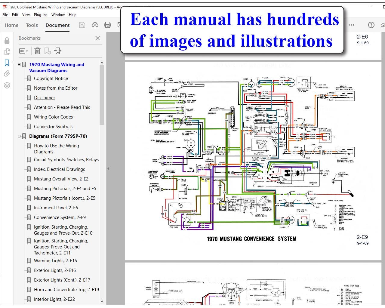 1970-colorized-mustang-wiring-diagrams-etsy