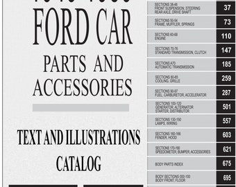 1949-59 Ford Auto Teile und Zubehör Katalog