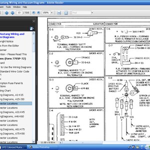 1972 Colorized Mustang Wiring Diagrams - Etsy