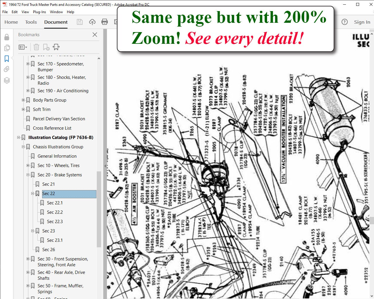 1964/72 Ford Truck Master Parts and Accessory Catalog (USB) Etsy