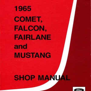 1965 Comet, Falcon, Fairlane, Mustang Shop Handbuch Instant eBook Download Bild 6