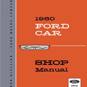 1960 Ford Car Shop Manual
