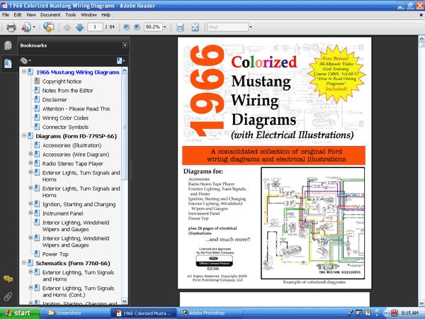 68 Mustang Wiring Diagrams (Colorized 68 Mustang Wiring Diagrams (Colorized