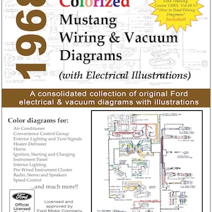 1968 Colorized Mustang Wiring Diagrams