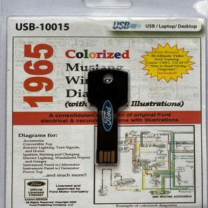 1965 Colorized Mustang Wiring Diagrams - Etsy