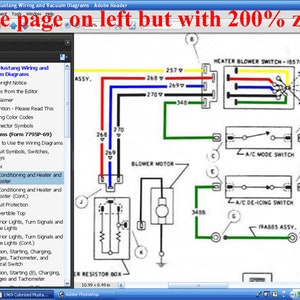 1969 Colorized Mustang Wiring Diagrams - Etsy