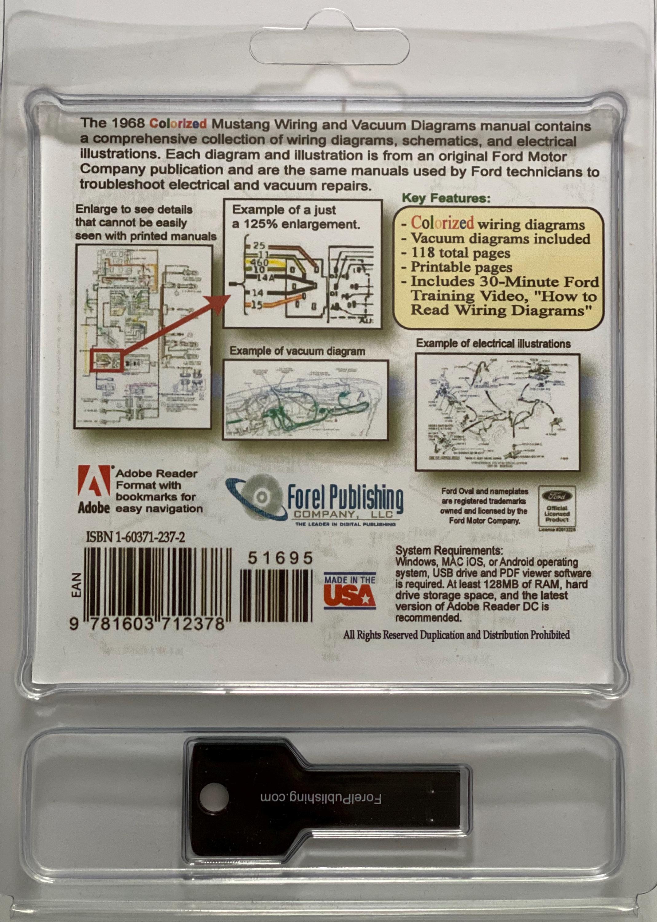 1968 Colorized Mustang Wiring Diagrams - Etsy