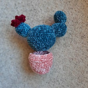 CROCHET PATTERN Bigger Velvet Cactus Amigurumi Pattern Crochet Stuffed Plant Crochet Toy Succulent Digital Download PDF Cacti