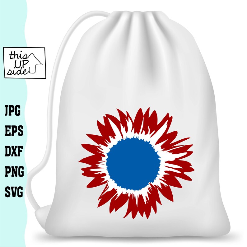 Free Free 135 Red White Blue Sunflower Svg SVG PNG EPS DXF File