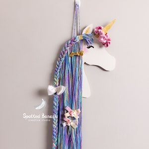 Unicorn Barrette & Clip Organizer Wall Decoration