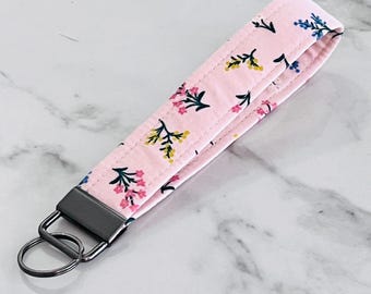 Keychain Wristlet, Key Fob, Rifle Paper Co Key Wristlet, Fabric Keychain, Floral Keychain, Wristlet Keychain, Mini Keychain - Bramble Field