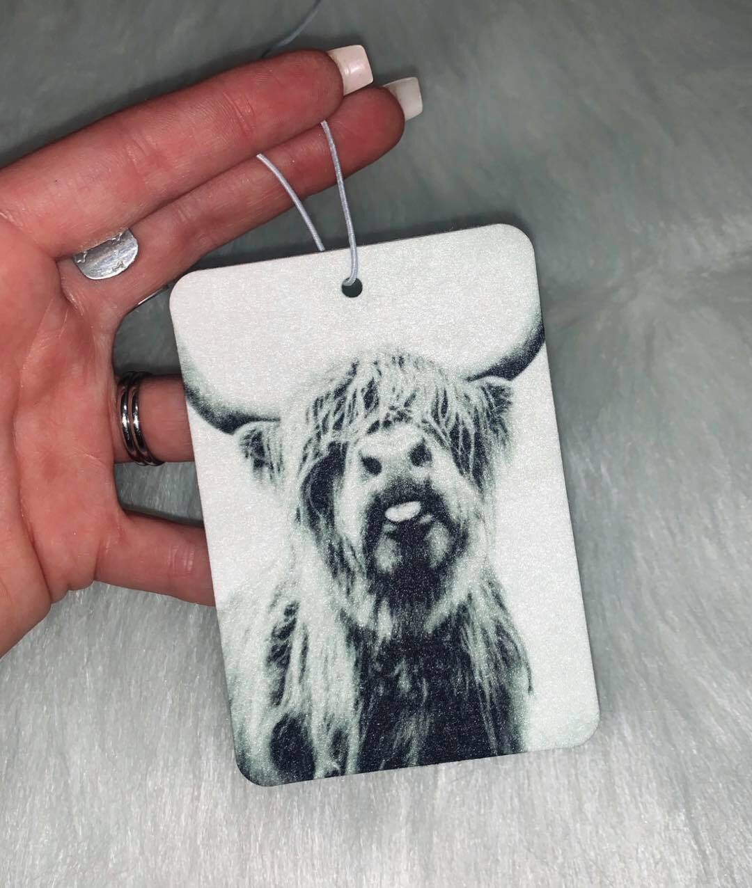 Cow Felt Air Freshener Etsy