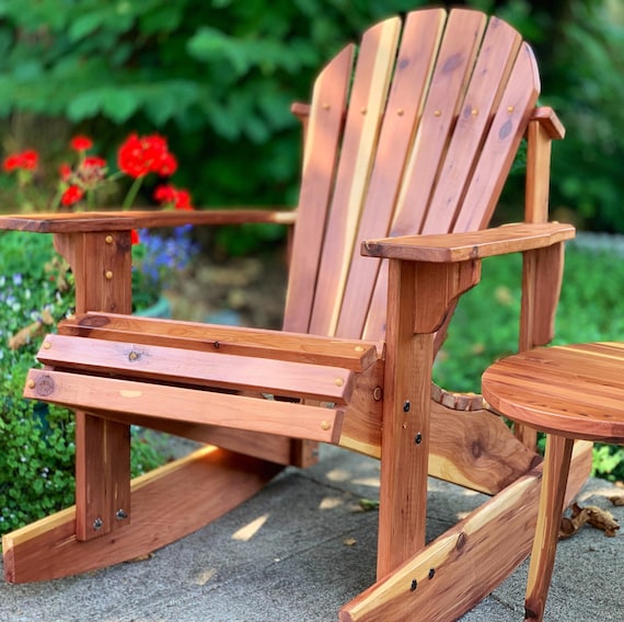 Tennessee Red Cedar Adirondack Rocking Chair | Fully Built Outdoor