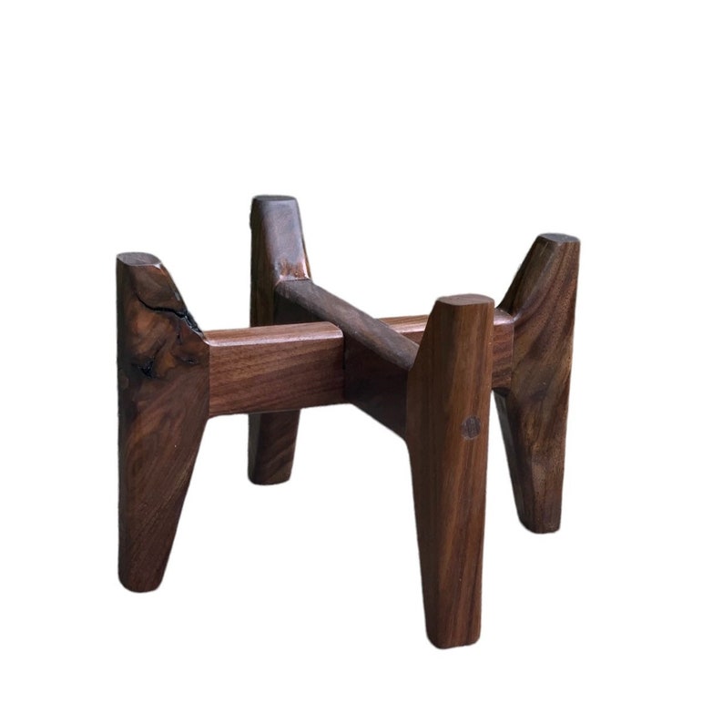 Mid Century Modern Table Top Plant Stand Plant Stand Small Etsy