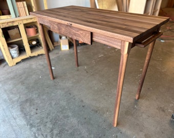 Turned Leg Walnut Butcher Block Table | Kitchen Table | Butcher Block Counter Top | Kitchen Island