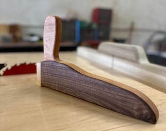 Hardwood Push Stick for Table Saw, Beech and Walnut