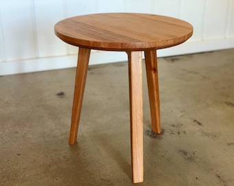 Mid Century Modern Night Stand - Cherry Hardwood Table - Side Table - End Table - Tea Table - Serving Table