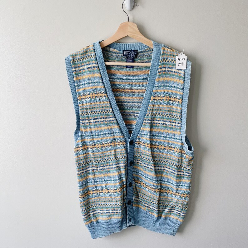 Medium Vintage 90s Mens Sweater Vest 