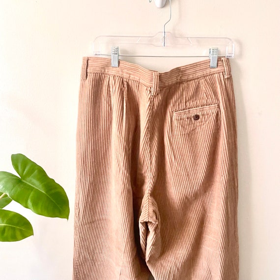 31” waist | vintage 90s women’s Corduroy pants pl… - image 4