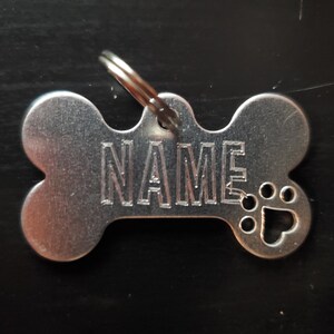 Custom Dog Tag with Pawprint