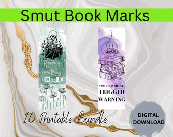 Smut Book Marks, Sublimation Book Mark Designs, Printable Book Mark Designs, Designs for the Spicy Reader