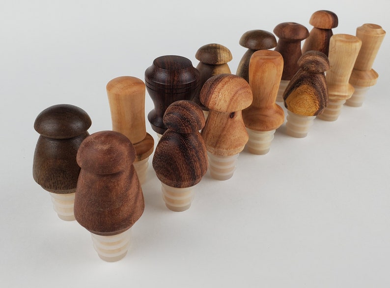 Handmade Turned Wood Bottle Stopper / Assorted Etsy