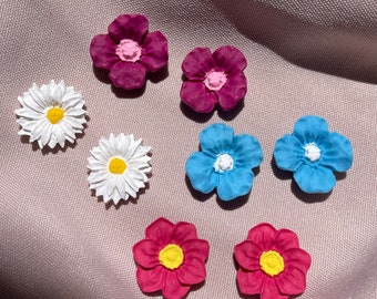 Flower Studs | Clay Earrings
