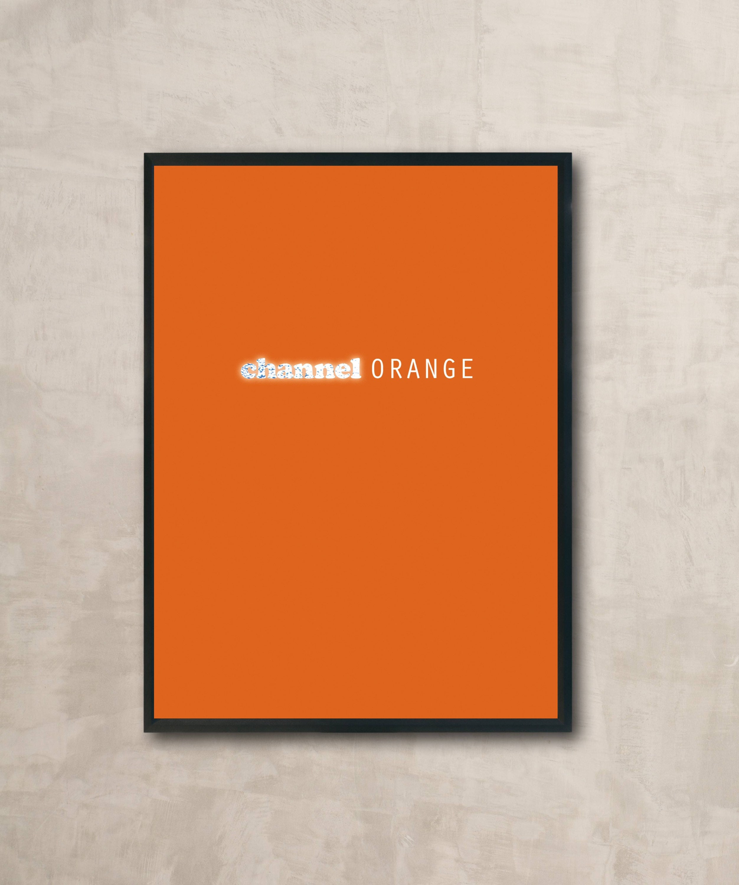 Frank Ocean Channel Orange Poster, Channel Orange Art Poster, Channel