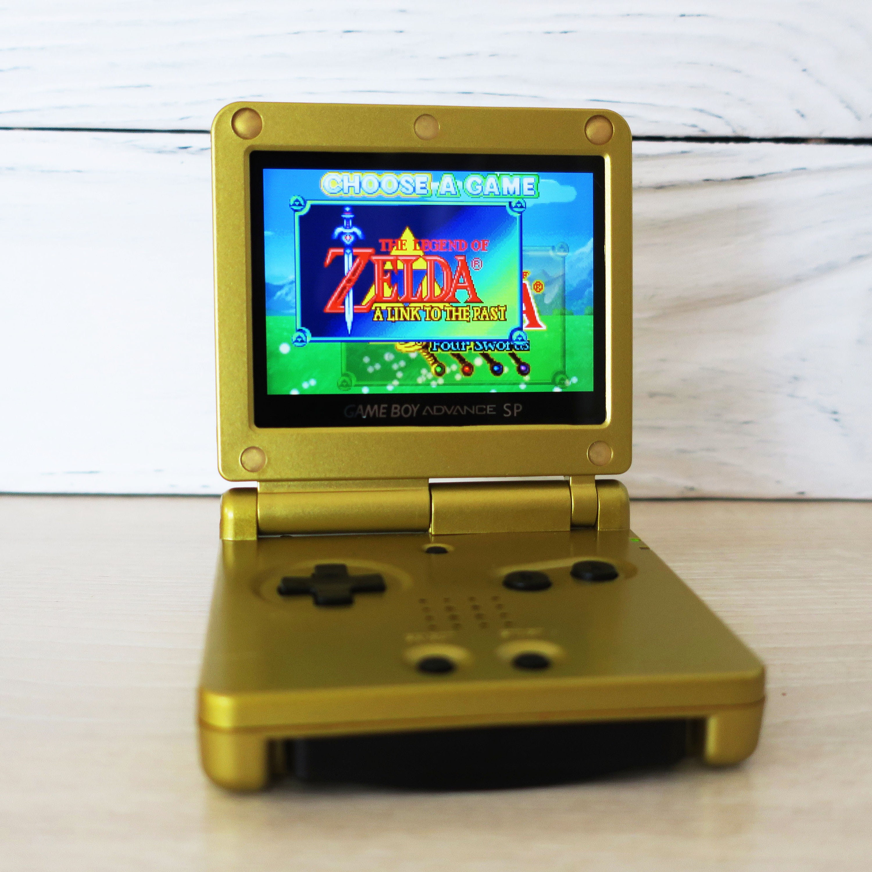 IPS Game Boy Advance SP Zelda edition Custom Mod Etsy