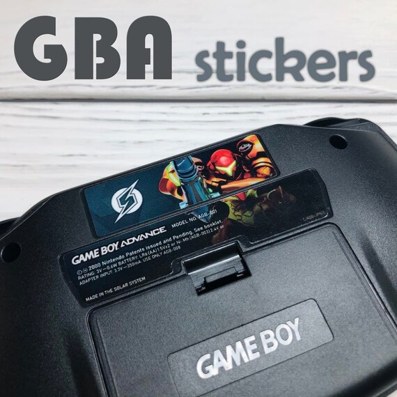 Custom GBA Custom Stickers Nintendo Game Boy Advance Etsy