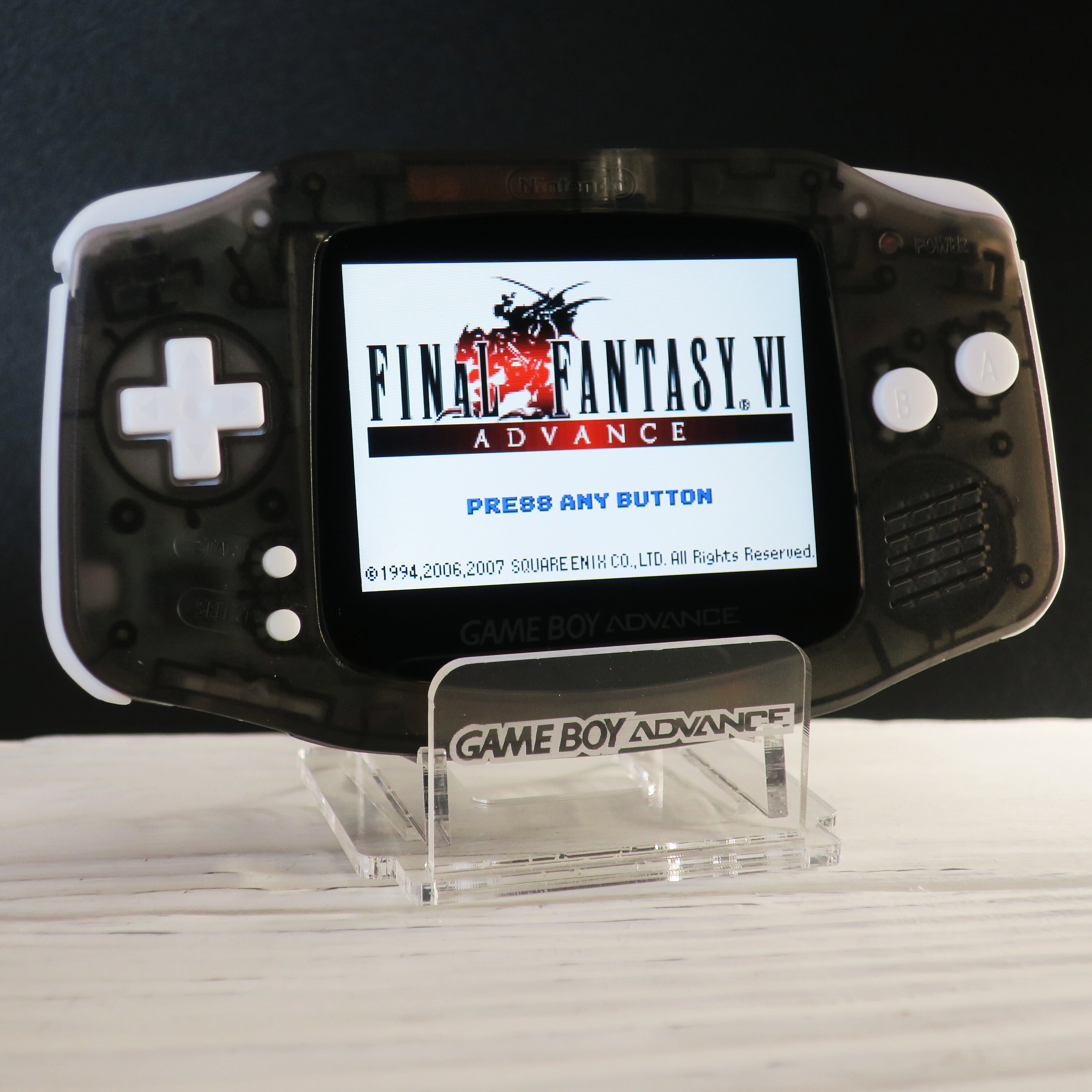 IPS V2 Game Boy Advance Blanco y negro AGS101 Custom Mod Etsy