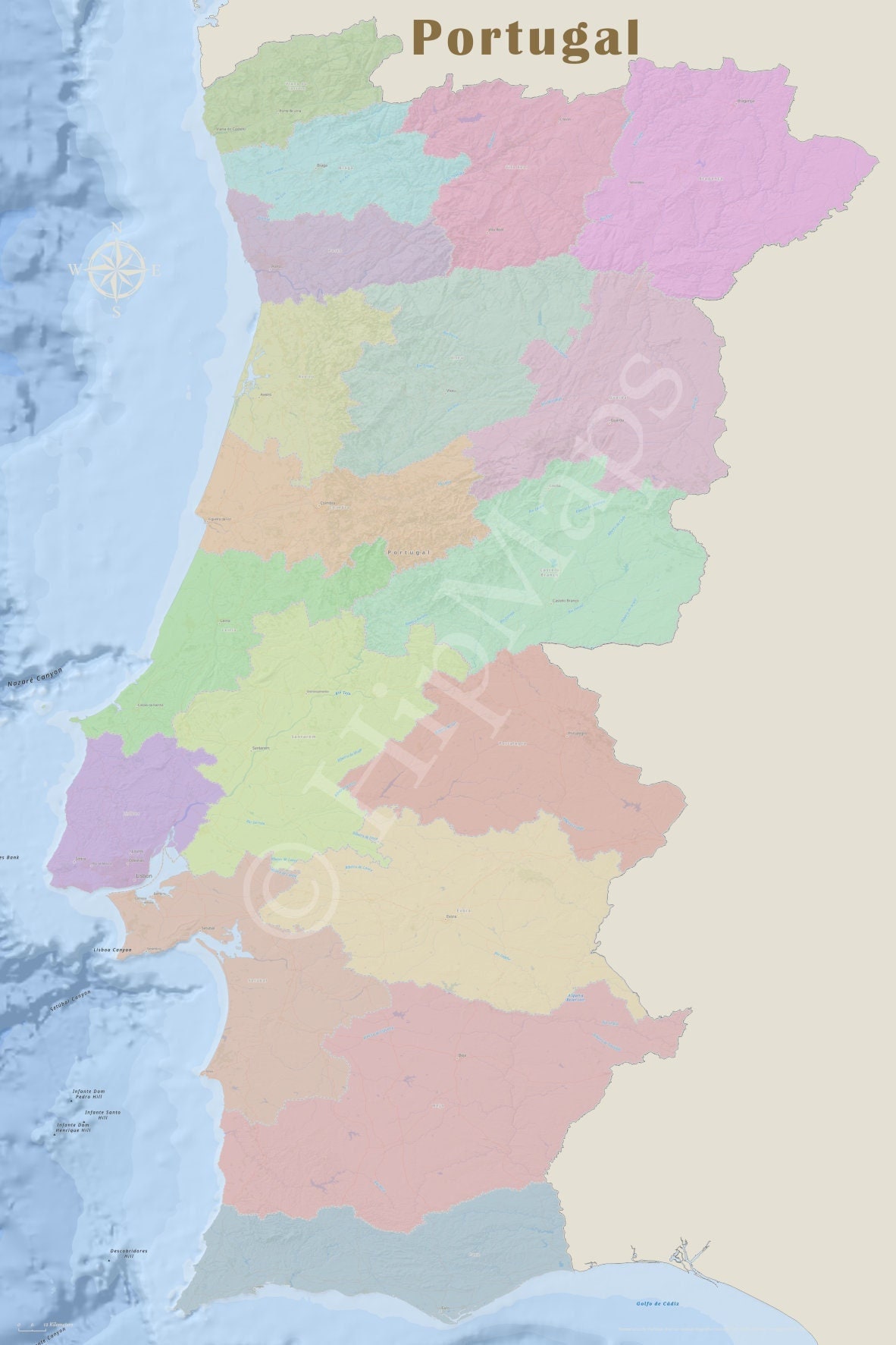 portugal political map