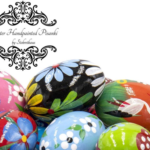 POLAND POLSKA PISANKI Wooden Easter Eggs Pysanky Pisanki Etsy