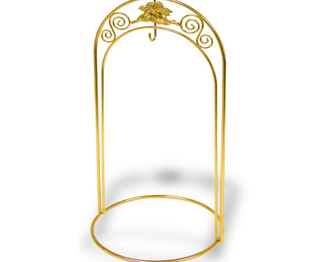 Fancy ORNAMENT STAND 12.5 H, GOLD Large Hanger, Christmas Gold Stand - Etsy
