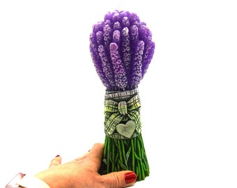 LAVENDER Large Bouquet CANDLE Scented, Handcrafted Candles