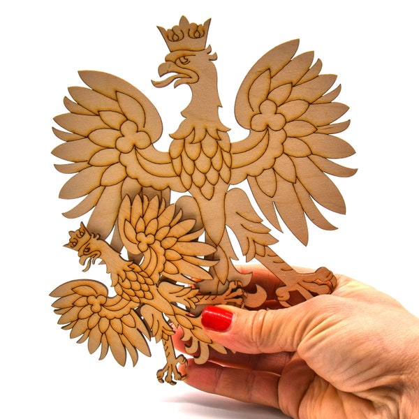 Wood Carved POLISH EAGLE, Poland, Polska