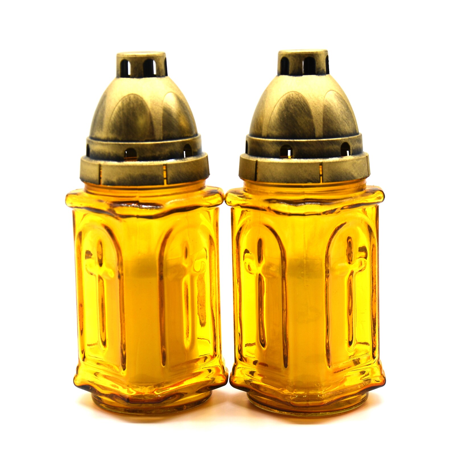 Polish ZNICZ CEMETERY Glass CANDLE Holder 8.25 Tall Etsy