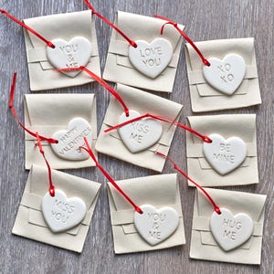 CERAMIC HEART, Handmade Hanging Ornament, Gift for Loved Ones, Ceramic Gift, Small Pottery, Handmade Pottery Ornament