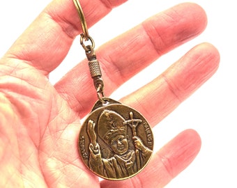 Mother of God Mary & John Paul II KEY CHAIN