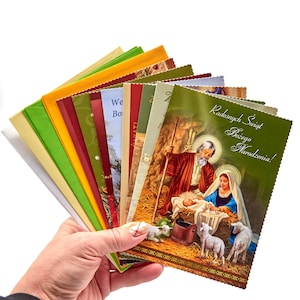 Polish CHRISTMAS CARDS Set of 8, Kartki na Boze Narodzenie