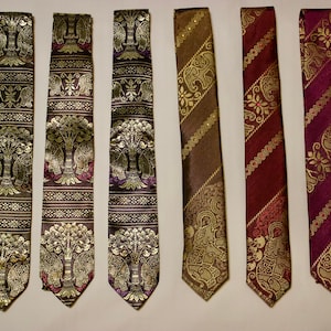 Handmade Elephant and Tree Tie