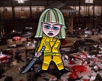 Beatrix Kiddo Soft Enamel Pin from the famous Kill Bill Series by Quentin Tarantino