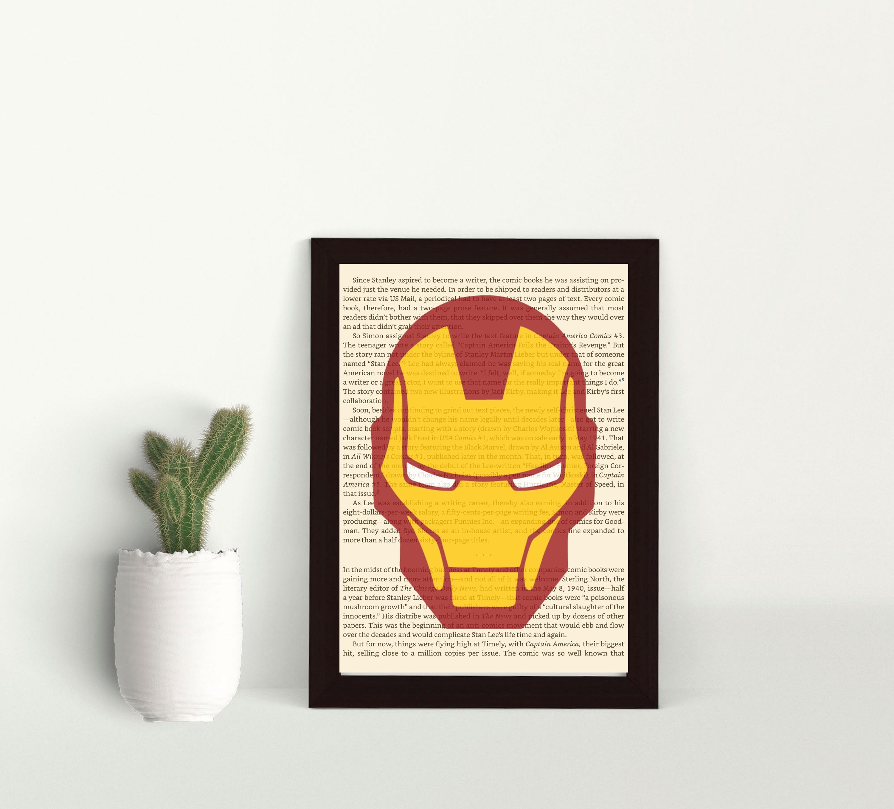 Iron Man Print Iron Man Wall Art Iron Man Gifts Superhero Etsy