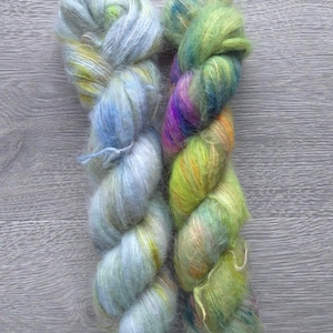 DESTASH | Mr. Percy Knits | Hand Dyed Yarn | Lace Weight | Baby Suri Alpaca/Silk | 328yds/50g