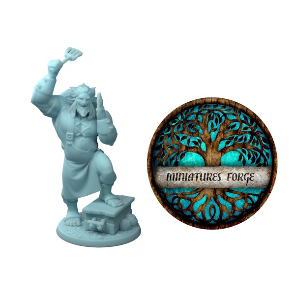 Tgm Grub fiborg cook miniature - | Dungeons and dragons mini | rpg and painting tabletop