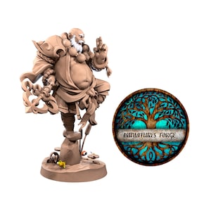 BtB Crumpy human monk miniature - | Dungeons and dragons mini |