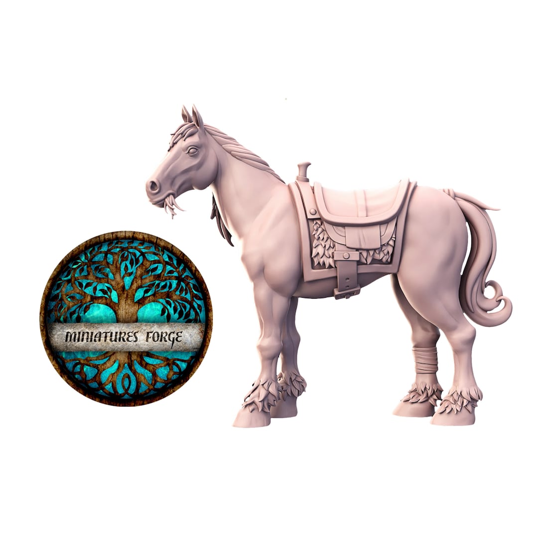 Horse Miniature Dungeons and Dragons Mini - Etsy