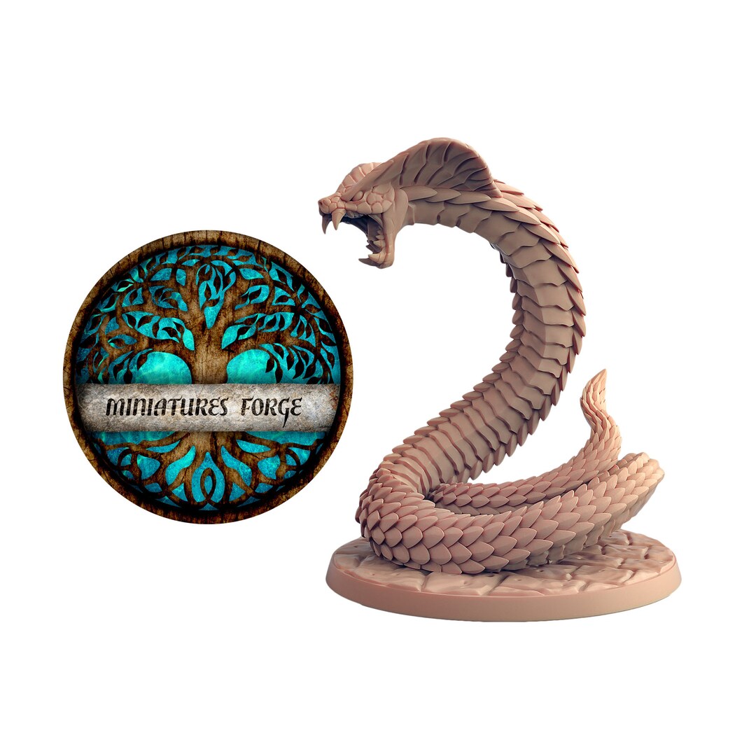 Dungeons & Dragons Miniatures - FIENDISH SNAKE + Card - Blood War - Foto 2