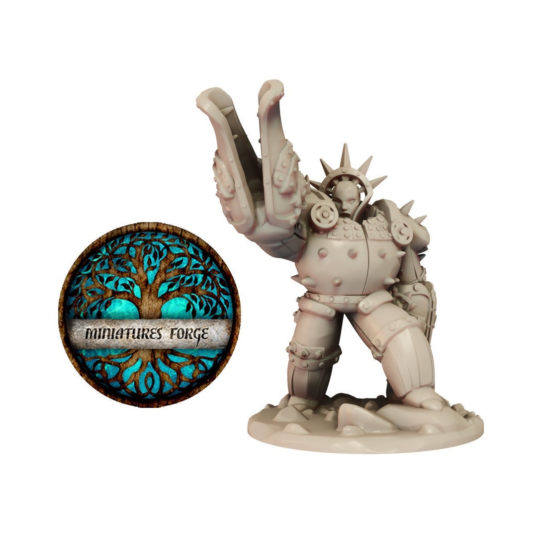 Rp Iron Maiden Golem 50mm Miniature Dungeons and Dragons Mini - Etsy